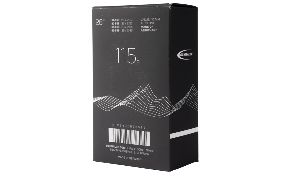 Kamera 26" Schwalbe AV13-AE+ Aerothan 40mm (54/62-559) - 4