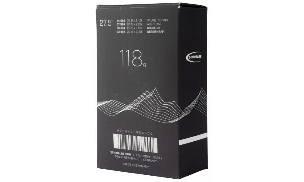 Kamera 26" Schwalbe AV14-AE+ Aerothan 40mm (54/62-584) - 4