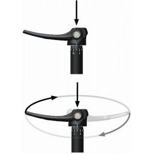 Priekšējā rumbas ass SRAM Maxle Ultimate Gravel 12x100mm M12x1.5mm