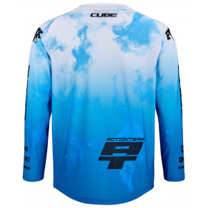 Cycling jersey Cube MTB Rookie X Actionteam L/S black'n'blue