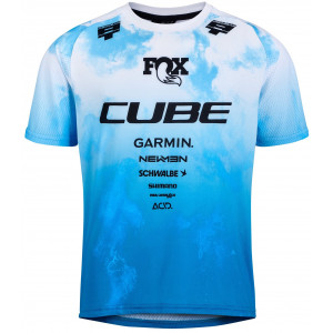 Cycling jersey Cube MTB Rookie X Actionteam S/S black'n'blue