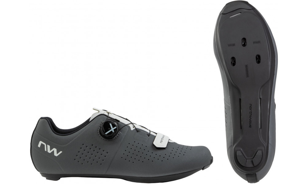 Velo apavi Northwave Typhoon Road dark grey-light grey - 1