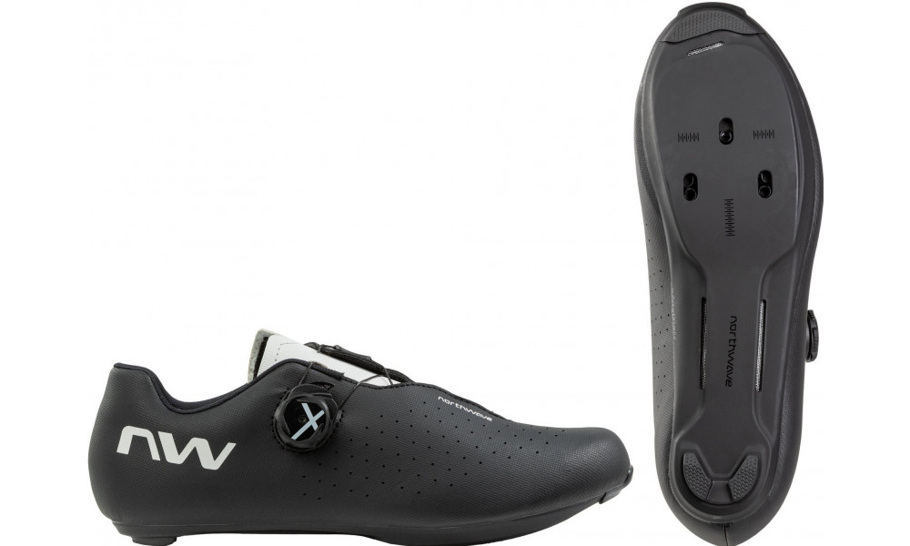 Velo apavi Northwave Sonic Plus Road black-light grey - 1