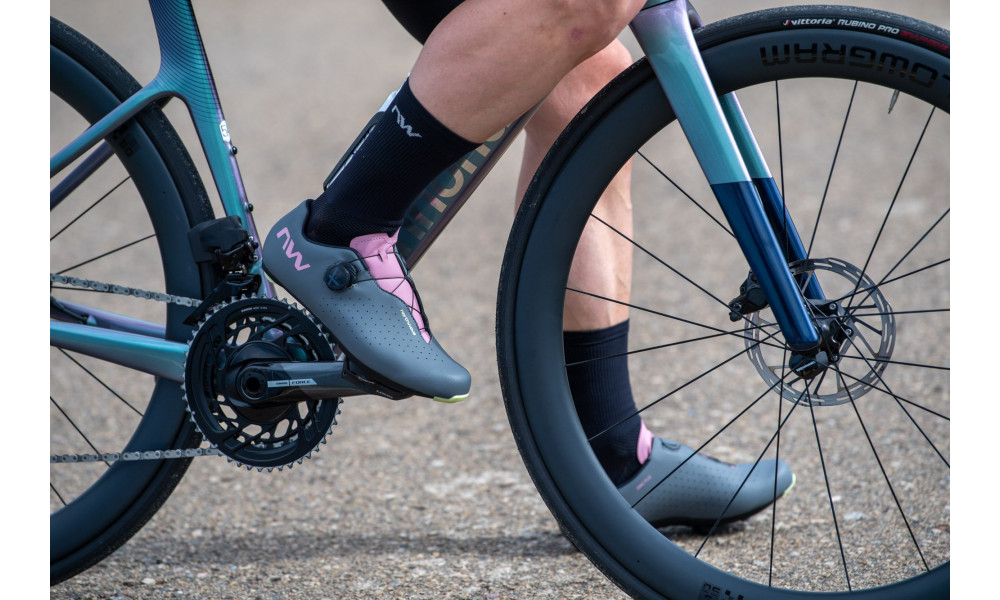 Velo apavi Northwave Sonic Plus Road dark grey-dusty malva - 2