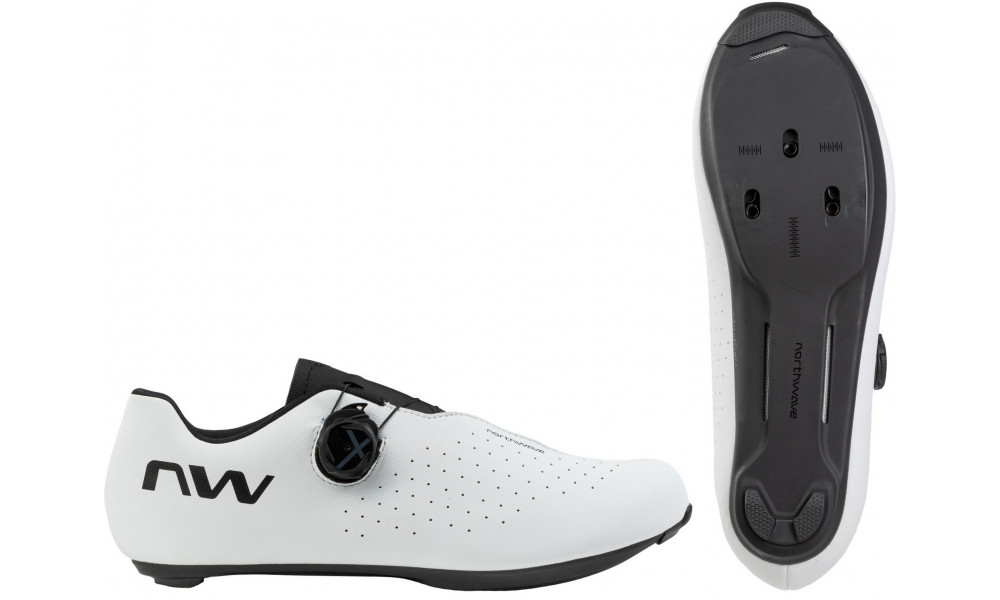 Velo apavi Northwave Sonic Plus Road white-black - 1