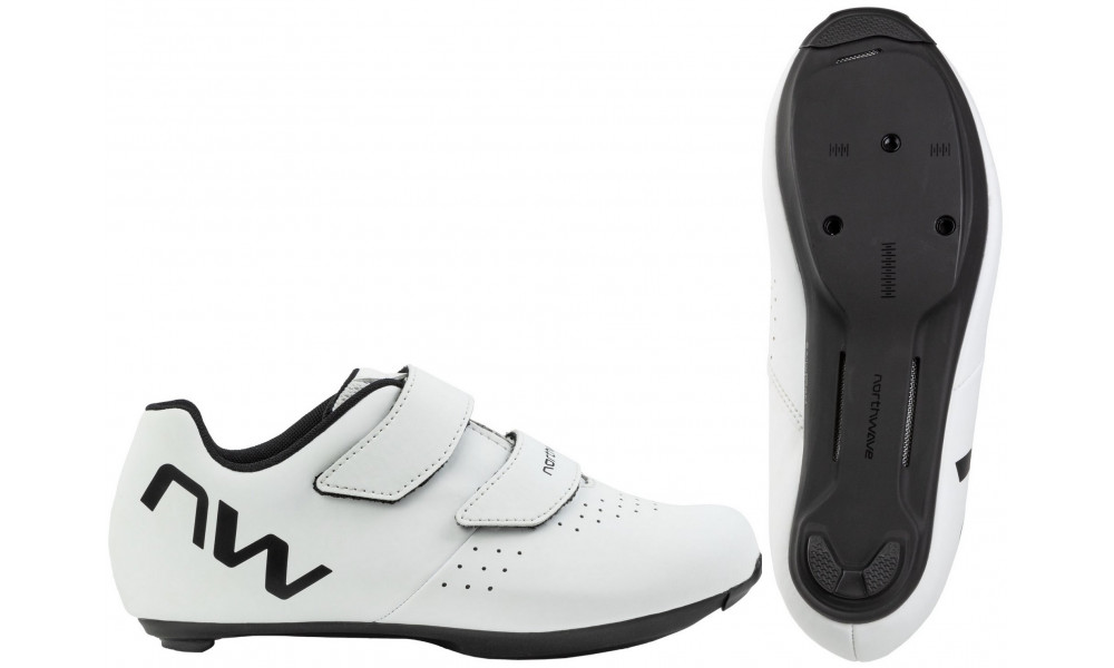 Velo apavi Northwave Sonic Junior Road white-black - 1