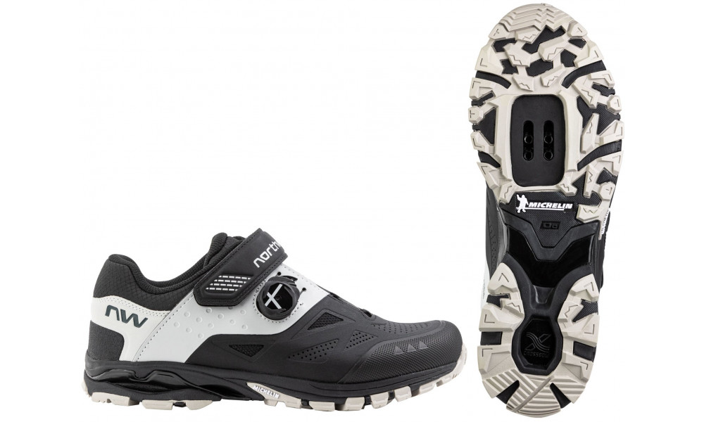 Velo apavi Northwave Spider Plus 3 MTB AM black-light grey - 1