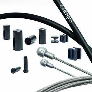 Bremžu trošu komplekts Capgo BL stainless Shimano/Sram Road black