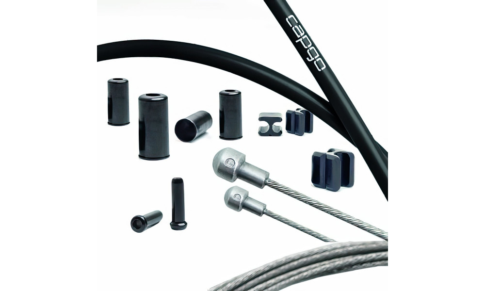 Bremžu trošu komplekts Capgo BL stainless Shimano/Sram Road black 