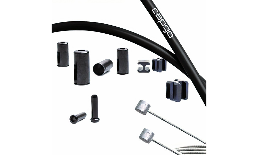 Bremžu trošu komplekts Capgo BL stainless Shimano MTB black 