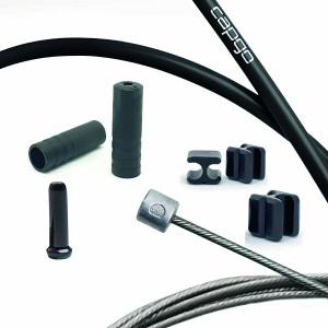 Pārnesumu trošu komplekts Capgo BL Single(1x) stainless Shimano/Sram MTB & E-Bike 1x11/12/13 black