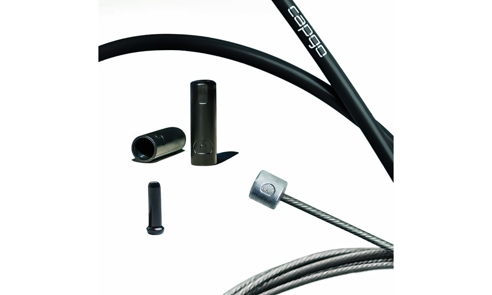 Pārnesumu trošu komplekts Capgo BL Single(1x) ECO stainless Shimano/Sram MTB & E-Bike 1x11/12/13 black 