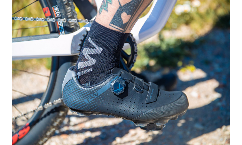 Velo zeķes Northwave Extreme Air Mid black-grey-XS (34/36) - 4