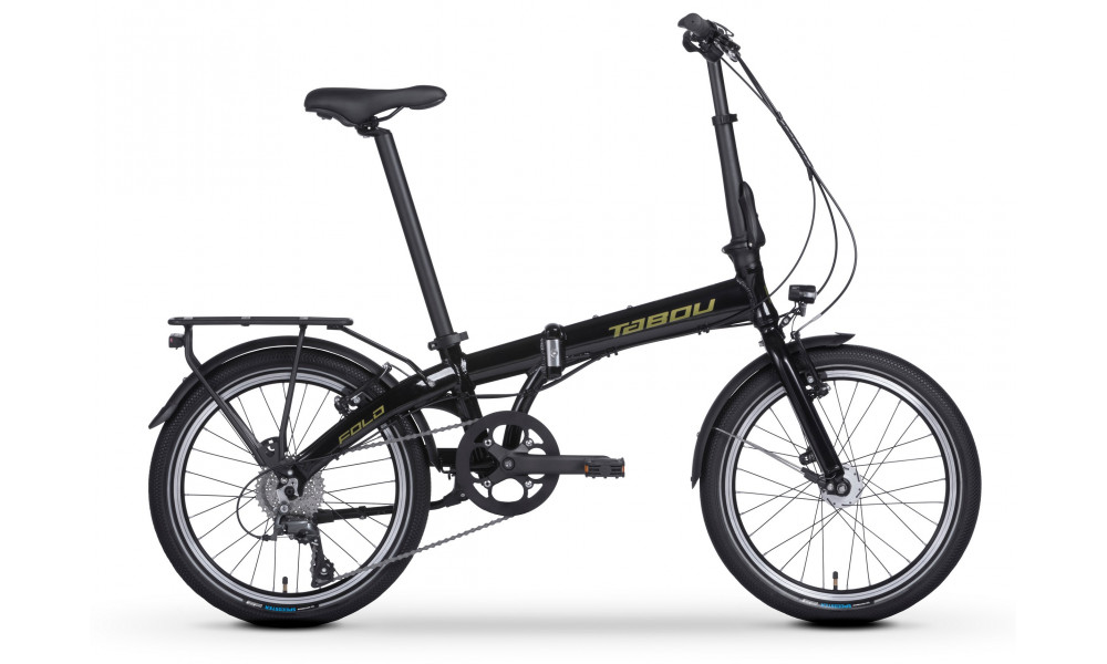 Velosipēds Tabou Fold Street black-gold 