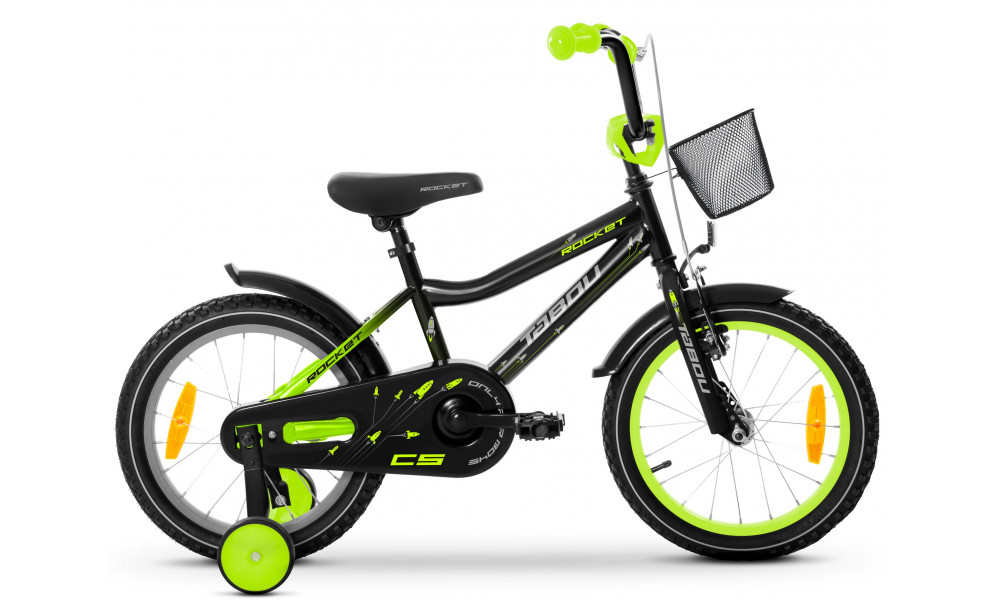 Velosipēds Tabou Rocket CS Alu 20 black-lime 