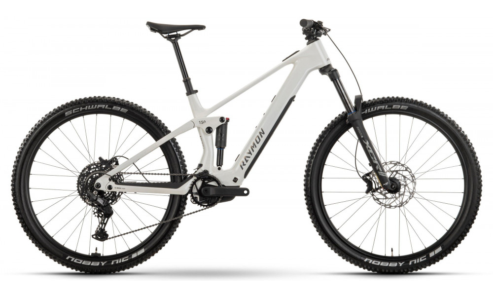 Elektriskais velosipēds Raymon Airok Pure 29" 400 2026 star white-brushed black - 1