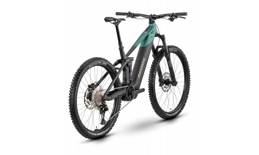 Elektriskais velosipēds Raymon Vamok Comp 29"-27.5" 800 2026 black-sea green - 3
