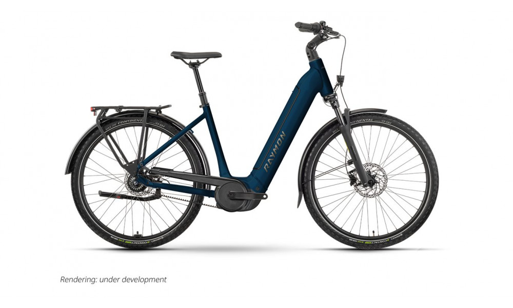 Elektriskais velosipēds Raymon Metmo Ultra 27.5" 800 Easy Entry 2026 darkblue 