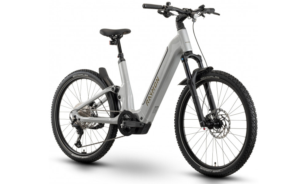 Elektriskais velosipēds Raymon Tavano Sport 27.5" 800 Easy Entry 2026 silver-taupe - 2