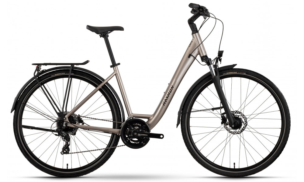 Velosipēds Raymon Zayn Comp Easy Entry 2026 taupe grey-black - 1