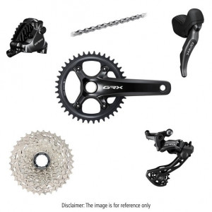 Grupas transmisijas daļu komplekts Shimano GRX 820 12-speed 170mm 42T
