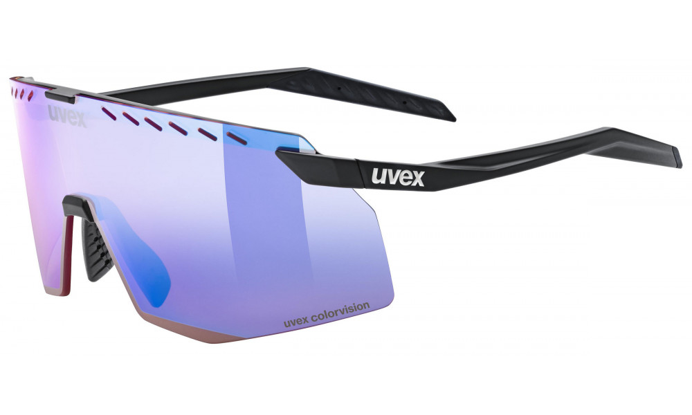 Brilles Uvex pace stage CV black matt / mirror blue - 1