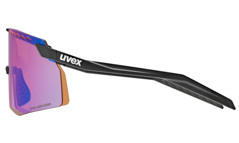 Brilles Uvex pace stage CV black matt / mirror blue - 2