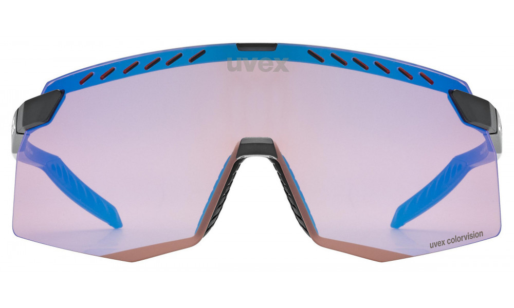Brilles Uvex pace stage CV black matt / mirror blue - 3