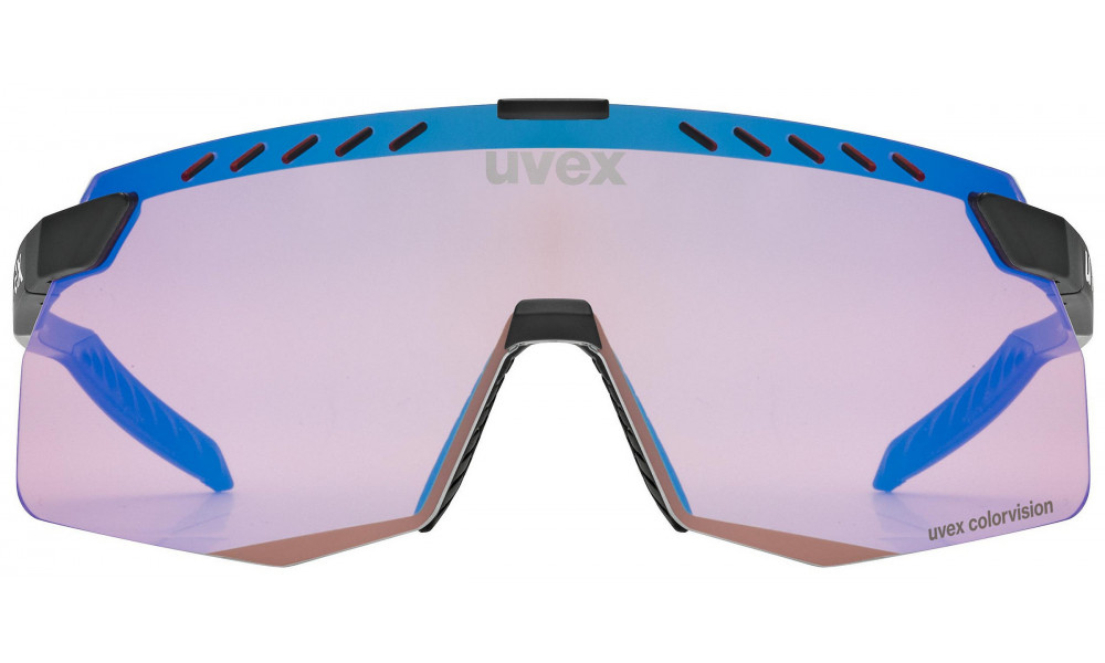 Brilles Uvex pace stage s CV black matt / mirror blue - 3