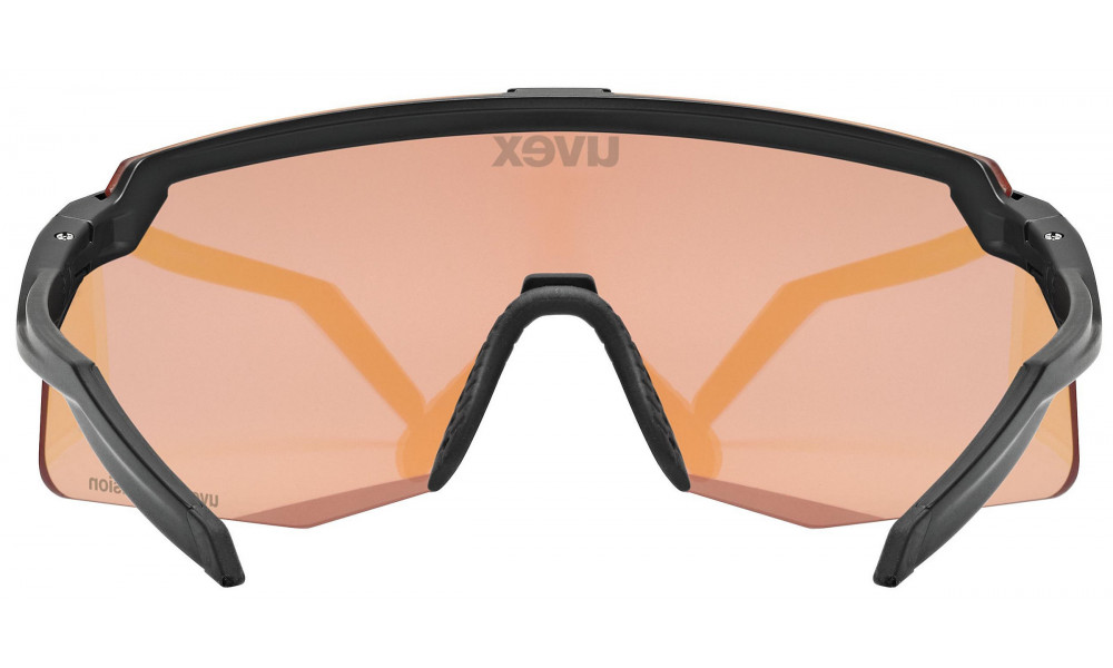 Brilles Uvex pace stage s CV black matt / mirror blue - 4