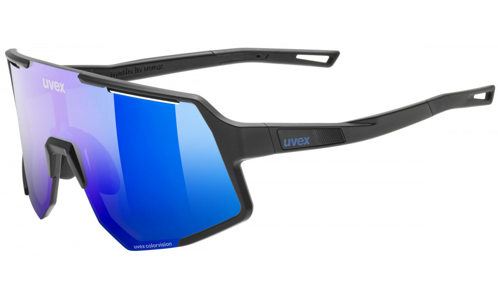 Brilles Uvex sequenze CV black matt / mirror blue - 1