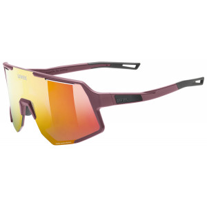 Brilles Uvex sequenze CV burgundy matt / mirror red