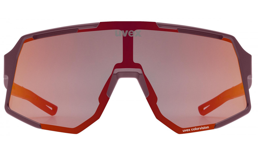 Brilles Uvex sequenze CV burgundy matt / mirror red - 3