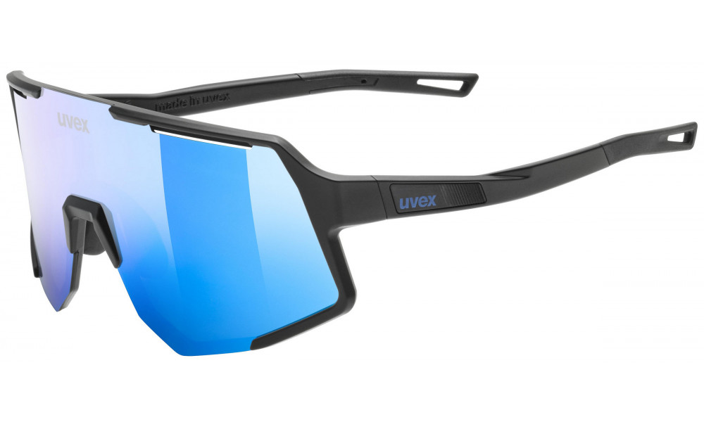 Brilles Uvex sequenze black matt / mirror blue - 1