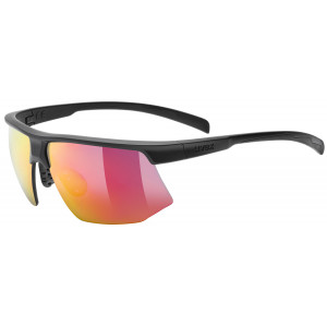 Brilles Uvex aerios black matt / mirror red