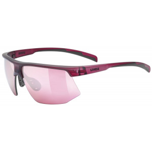 Brilles Uvex aerios cranberry matt / mirror rose
