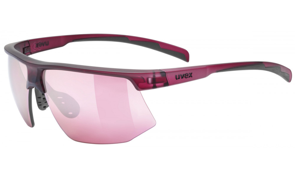 Brilles Uvex aerios cranberry matt / mirror rose - 1