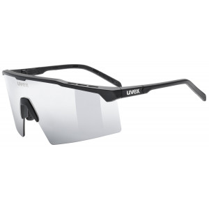 Brilles Uvex flowline black matt / mirror silver