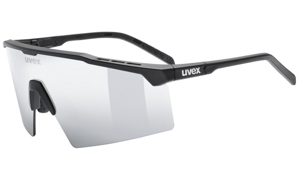 Brilles Uvex flowline black matt / mirror silver - 1