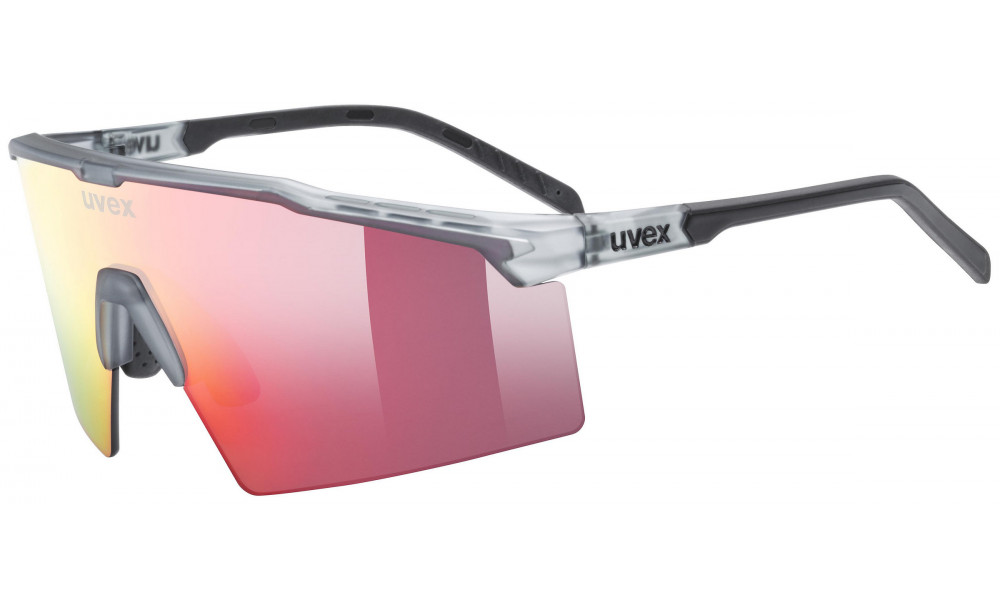 Brilles Uvex flowline smoke matt / mirror red - 1