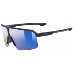 Brilles Uvex ramp black matt / mirror blue