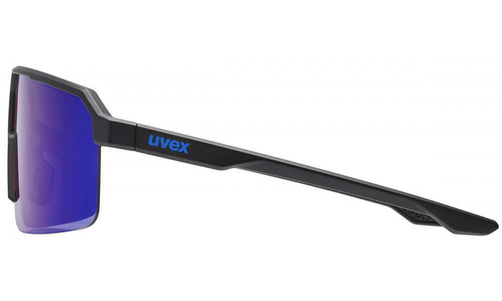 Brilles Uvex ramp black matt / mirror blue - 2