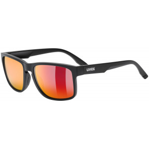 Brilles Uvex poise black matt / mirror red