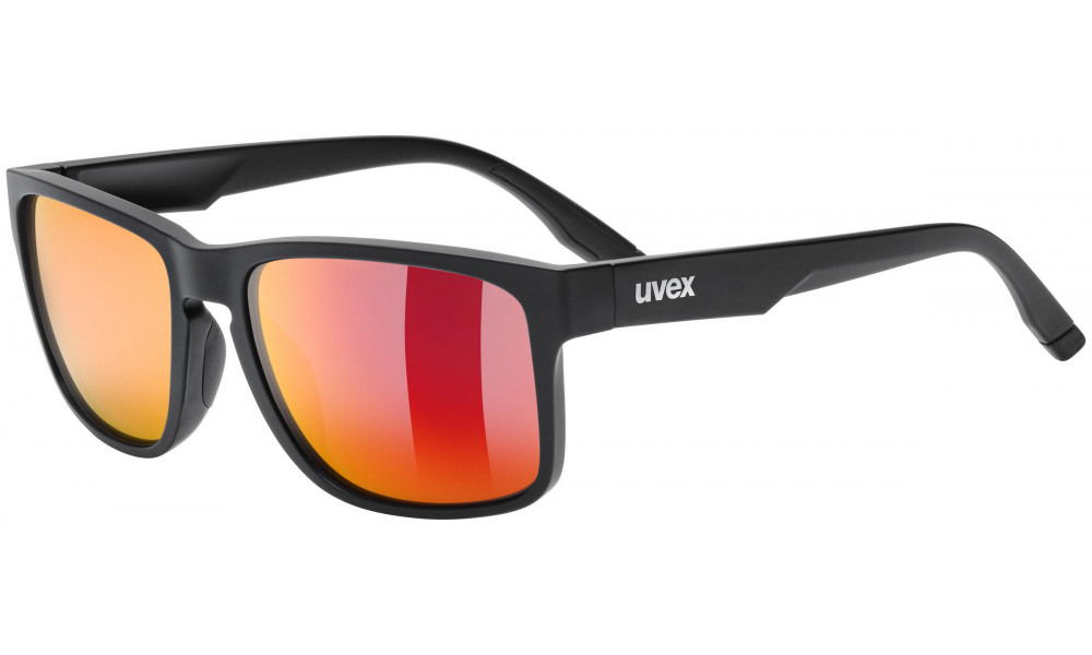 Brilles Uvex poise black matt / mirror red - 1
