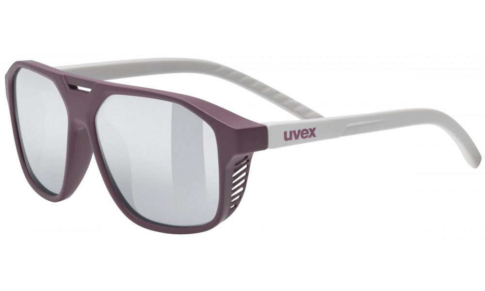 Brilles Uvex cosmic cranberry-grey matt / mirror silver - 1