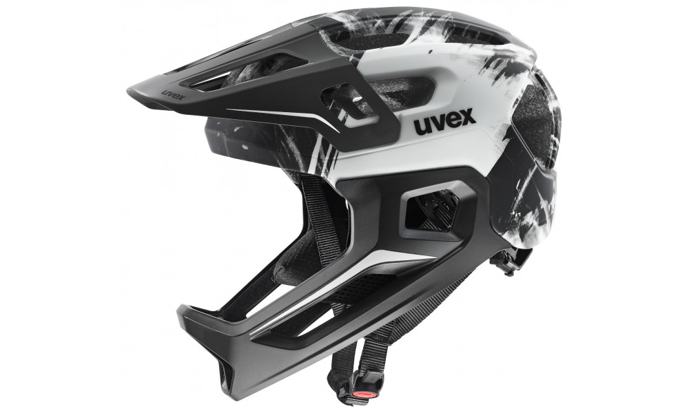 Ķivere Uvex react jr fullface black-white matt - 1