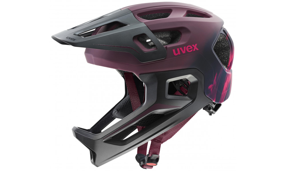 Ķivere Uvex react jr fullface cranberry matt - 1