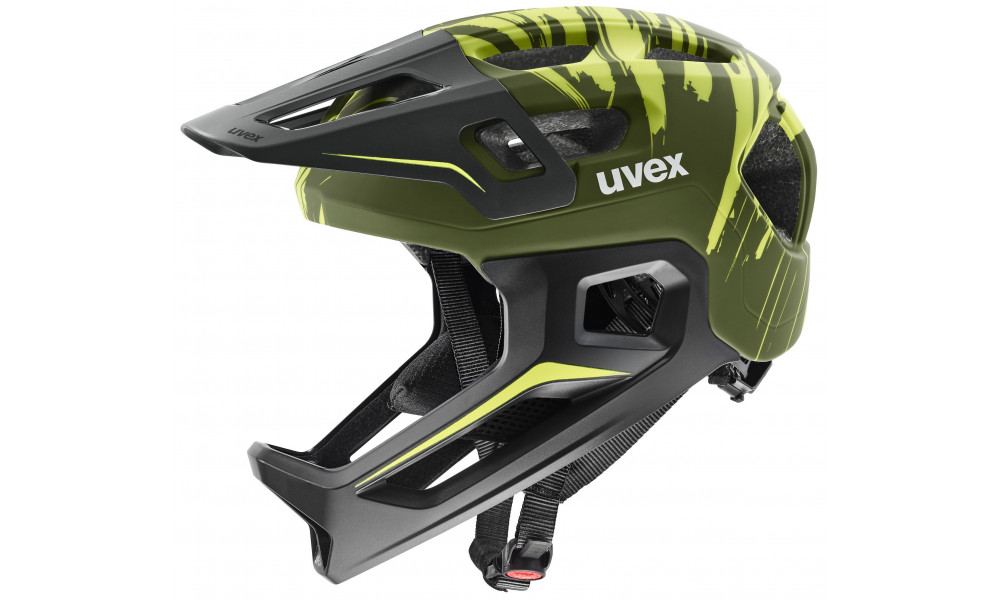 Ķivere Uvex react jr fullface dark olive matt - 1