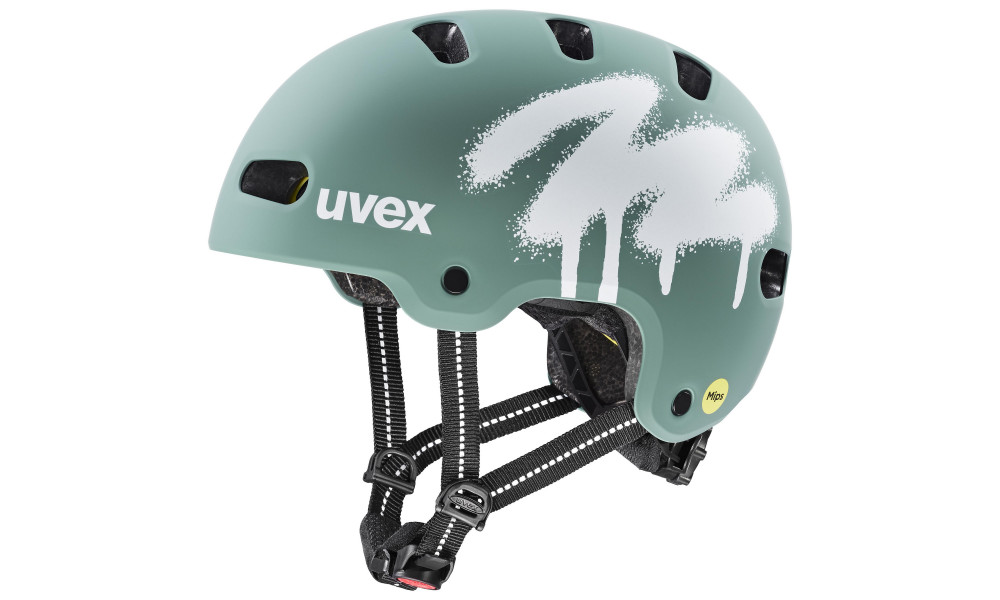 Ķivere Uvex kid 4 style MIPS spray sage green matt - 1