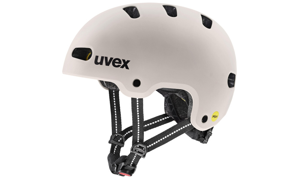 Ķivere Uvex kid 4 style MIPS warm grey matt - 1